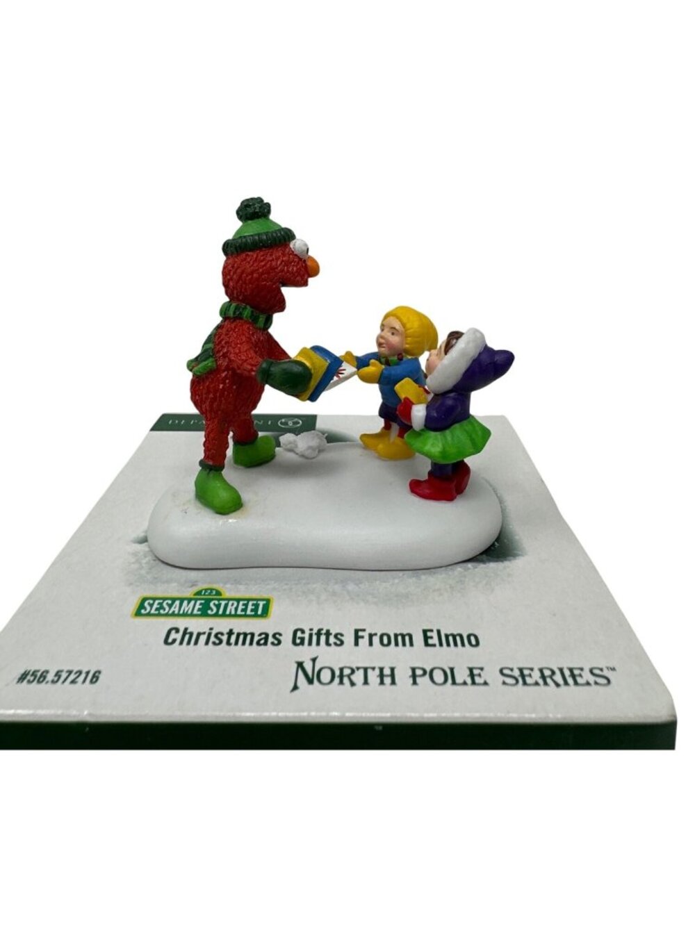 Department 56 Sesame Street Christmas Gifts From Elmo Figurine North Pole Series